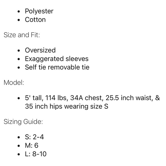 Oversized white button up with tie - Picture 4 of 9